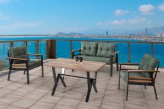 LÜX LELEZAR 2+1+1+MASA  DEMONTE BAHÇE BALKON MOBİLYASI