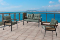LÜX LELEZAR 2+1+1+MASA  DEMONTE BAHÇE BALKON MOBİLYASI