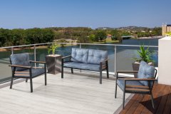 LÜX LELEZAR 2+1+1+MASA  DEMONTE BAHÇE BALKON MOBİLYASI