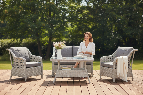 NOVA Rattan Örgü Bahçe Mobilyası Takımı (2+1+1+Masa)